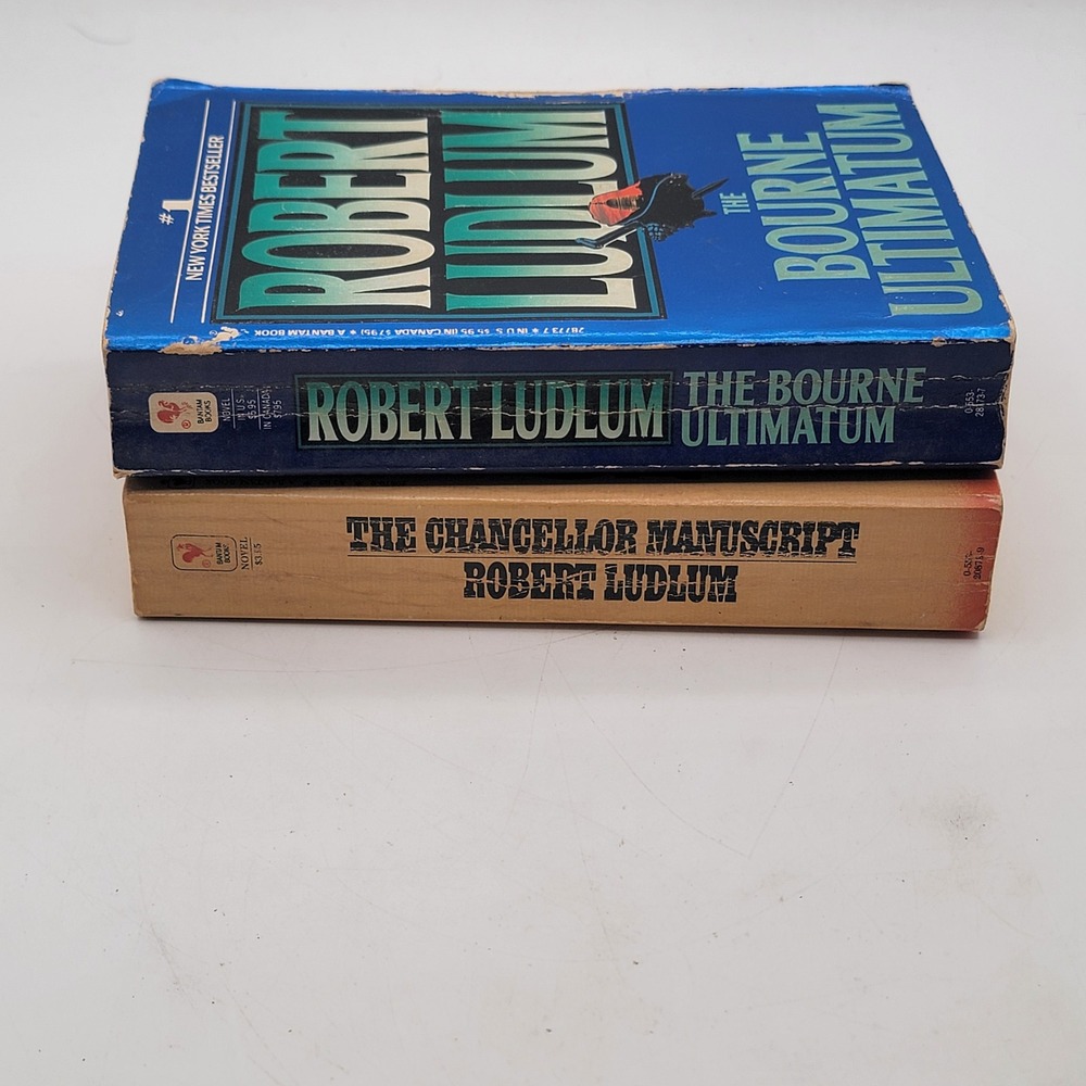 Robert Ludlum Bourne Ultimatum & Chancellor Manuscript Paperback Lot Fair